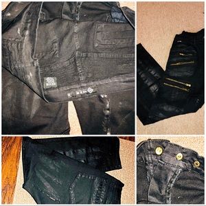 RiSE AS 1NE black biker Denim 36/34